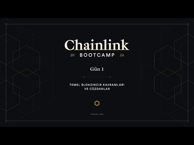 Blockchain Başlangıç Bootcampi - 1. Gün (Cüzdanlar, Blockchain'e Giriş))