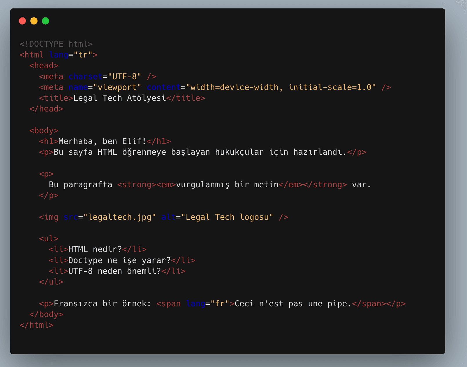 💻 HTML, Listeler ve İçerik Alıştırmaları— Web Serisi 2